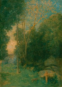 Pan et le loup - Julian Alden Weir